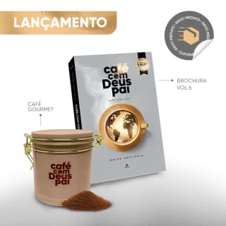 Combo: Café com Deus Pai vol.6 (brochura) + Lata de café gourmet