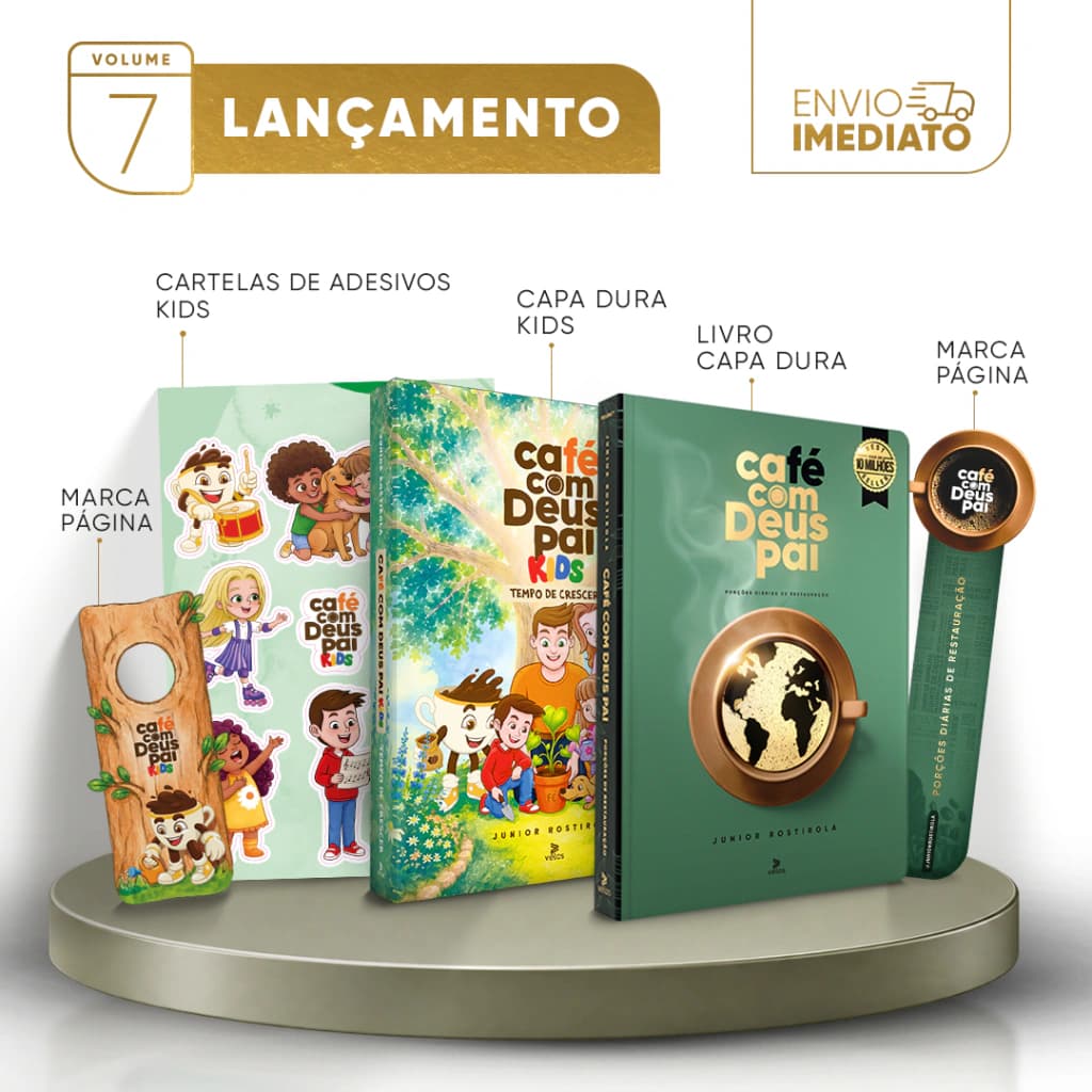 Café com Deus Pai vol. 7 (capa dura) + Café com Deus Pai Kids | é tempo de crescer