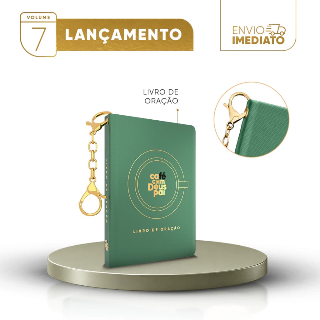 Livro de oração Café com Deus Pai | verde