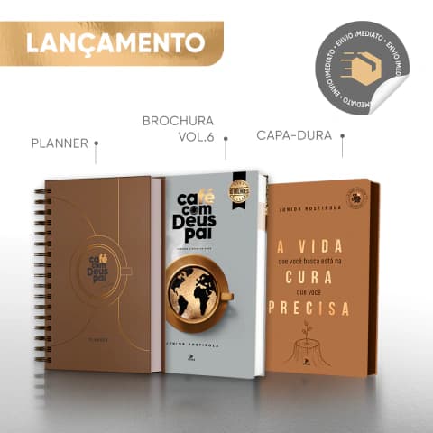 A vida que você busca está na cura que você precisa + Café com Deus Pai (brochura) vol.6 + Planner
